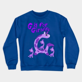 G is for Giraffe Crewneck Sweatshirt
